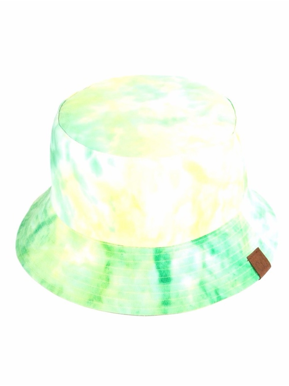 Kids Tie-Dye Bucket Hat - Green & Yellow